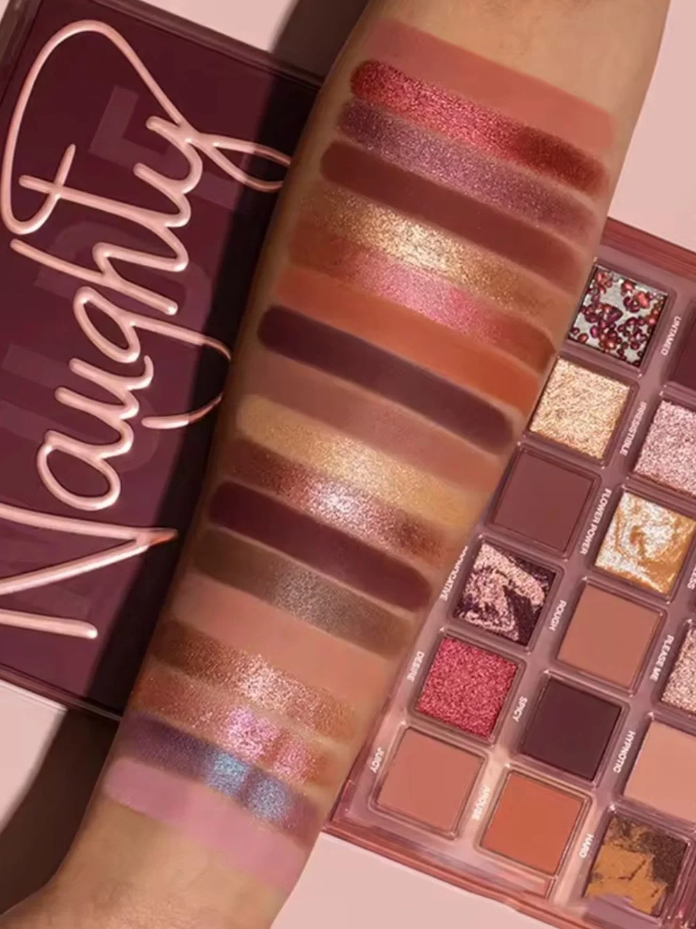 Naughty Eyeshadow Palette - Pink, Rose, Gold & Orange Shades